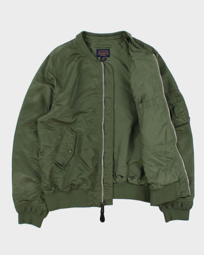 Vintage Alpha Industries MA-1 U.S Khaki Flight Bomber Jacket - XL