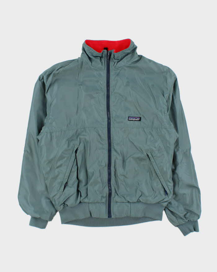 Vintage 1980s Patagonia Fleece Lined Shell Bomber Windbreaker - M