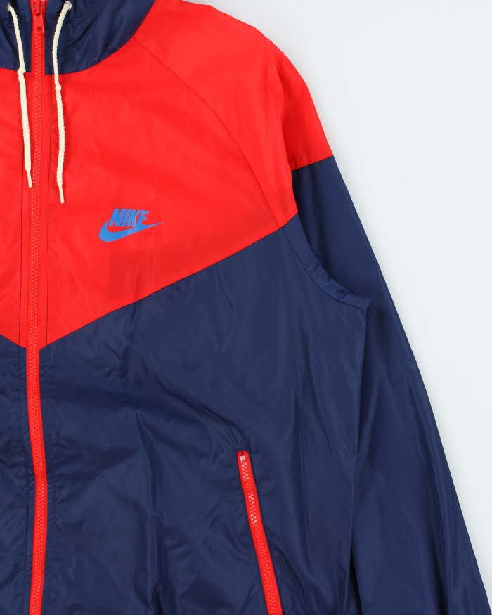 Vintage Nike 70s Pin Wheel Re-Issue U.S Olympic Team Hooded Windbreaker Jacket - L