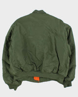 Vintage 1990s MA-1 USA Boeing Reversible Flight Bomber Jacket - L