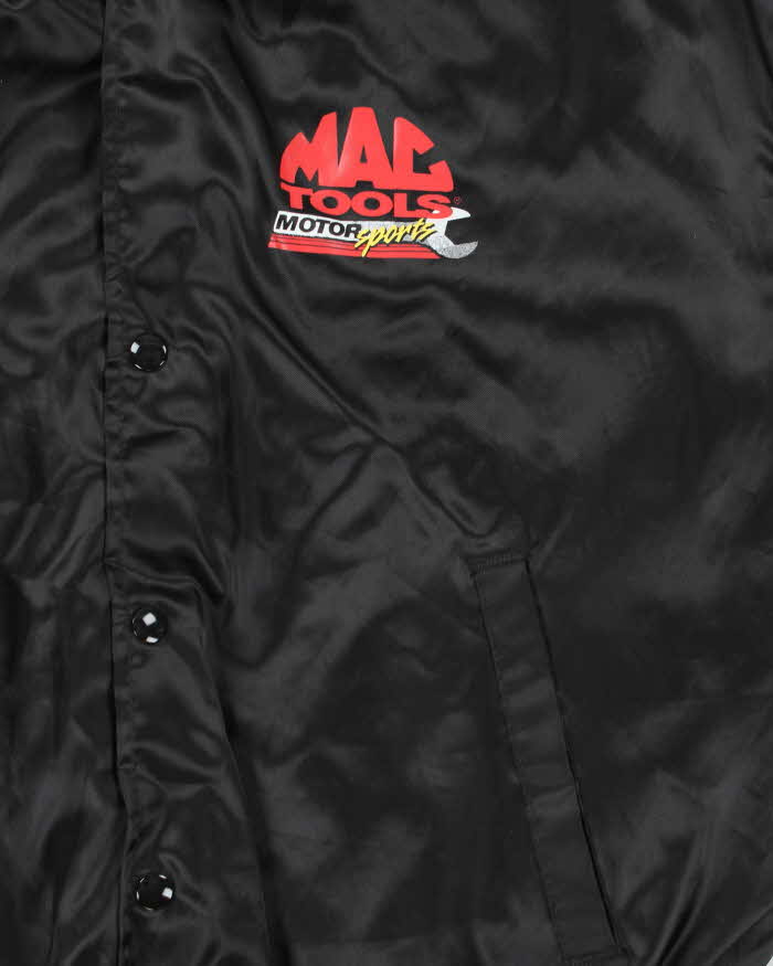 Vintage 1980s Swingster Mac Tools Motorsport Quilted Satin Bomber Jacket - L