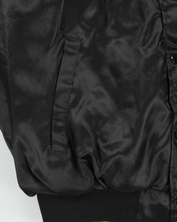 Vintage 1980s Swingster Mac Tools Motorsport Quilted Satin Bomber Jacket - L