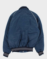 Vintage 1970s Bonnewitt Ford Quilted Satin Bomber Jacket - M