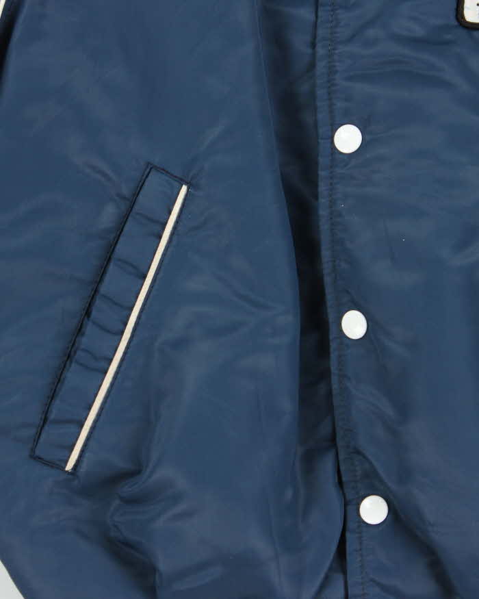 Vintage 1970s Bonnewitt Ford Quilted Satin Bomber Jacket - M