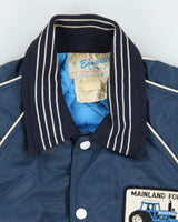 Vintage 1970s Bonnewitt Ford Quilted Satin Bomber Jacket - M