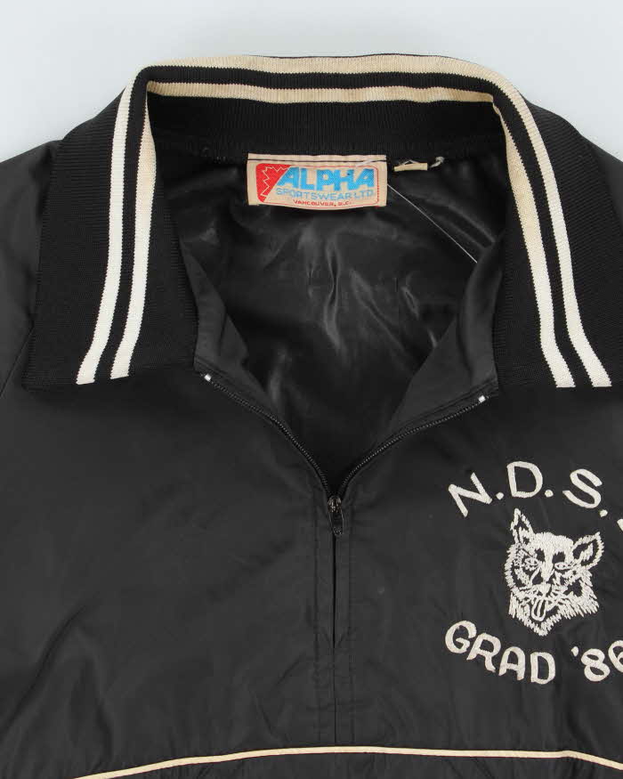 Vintage 1986 Alpha N.D.S.S Grad Pullover Windbreaker Jacket - L