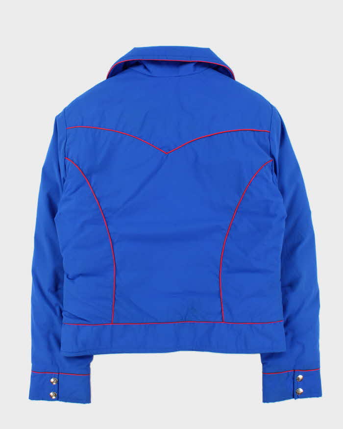 Vintage 1970s The Down People Electric Blue Ski Puffer Jacket - M