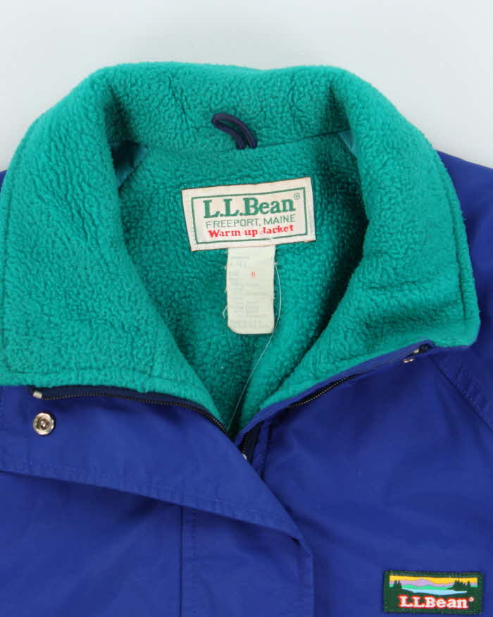 Vintage 1980s L.L.Bean Made In USA Polarplus Gore-Tex Fleece Lined Warm-Up Jacket - M