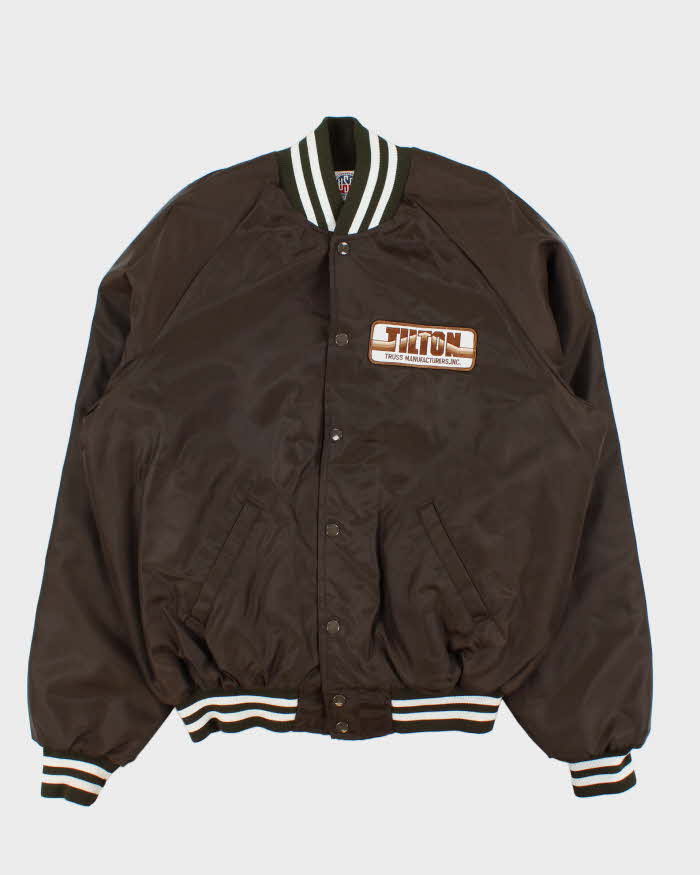 Vintage 1990s United Sports Apparel Satin Varisty Bomber Jacket - XL