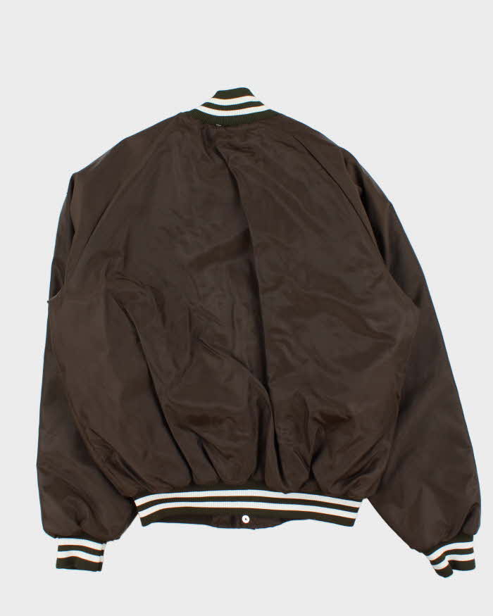 Vintage 1990s United Sports Apparel Satin Varisty Bomber Jacket - XL