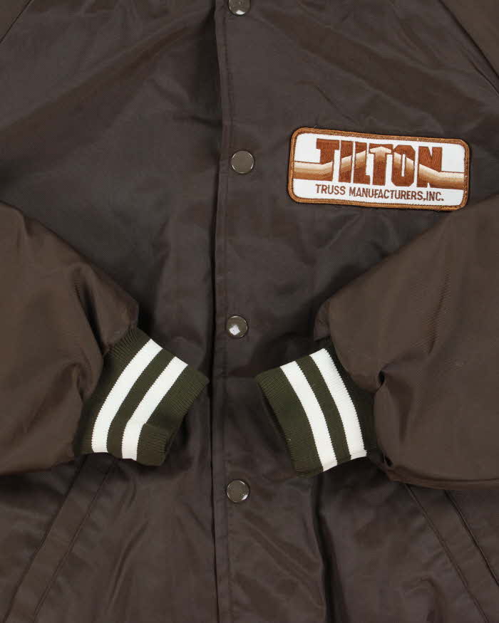 Vintage 1990s United Sports Apparel Satin Varisty Bomber Jacket - XL