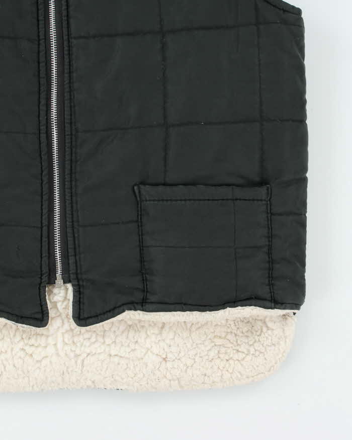 Vintage 1970s Sexton Sherpa Lined Drop Tail Gilet - M