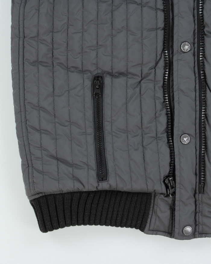 Vintage Y2K 00s Junker Denim 68 Ribbed Puffer Jacket - S