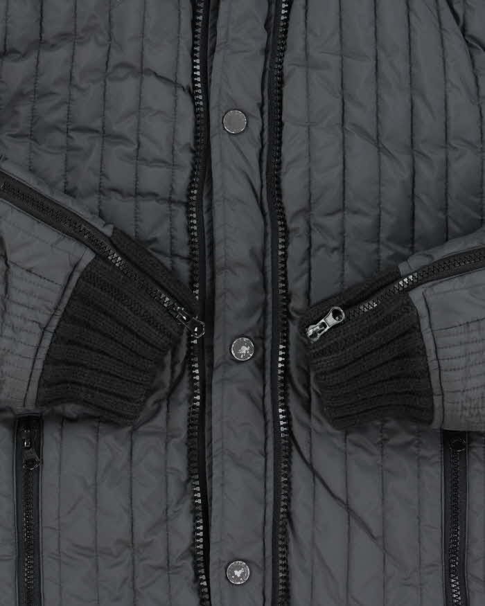 Vintage Y2K 00s Junker Denim 68 Ribbed Puffer Jacket - S