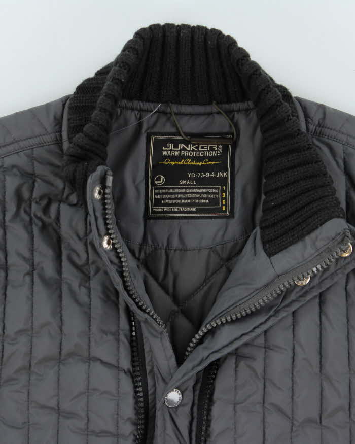 Vintage Y2K 00s Junker Denim 68 Ribbed Puffer Jacket - S