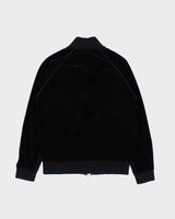 Vintage Y2K 00s Lacoste Velour Silver Croc Velour Track Jacket - S