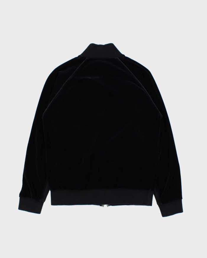Vintage Y2K 00s Lacoste Velour Silver Croc Velour Track Jacket - S
