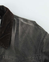 Vintage Carhartt Sante Fe Quilt Lined Firm Duck Loose Fit Faded Workwear Jacket - XL