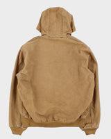 Vintage Y2K 00s Carhartt J25 Camel Heavyweight Therma Active Made In USA Workwear Jacket - M