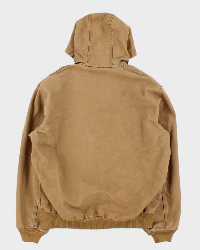 Vintage Y2K 00s Carhartt J25 Camel Heavyweight Therma Active Made In USA Workwear Jacket - M