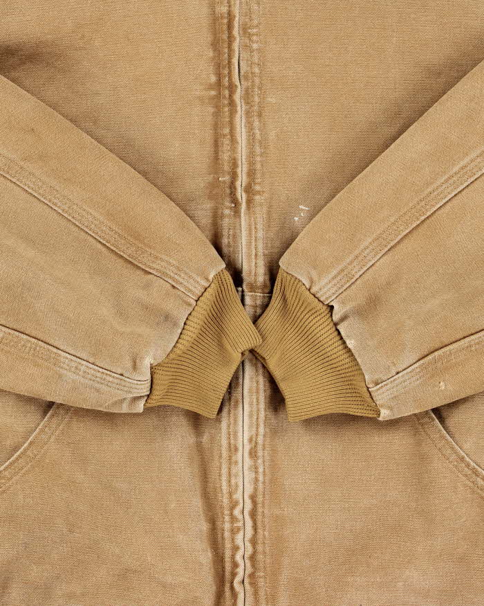 Vintage Y2K 00s Carhartt J25 Camel Heavyweight Therma Active Made In USA Workwear Jacket - M