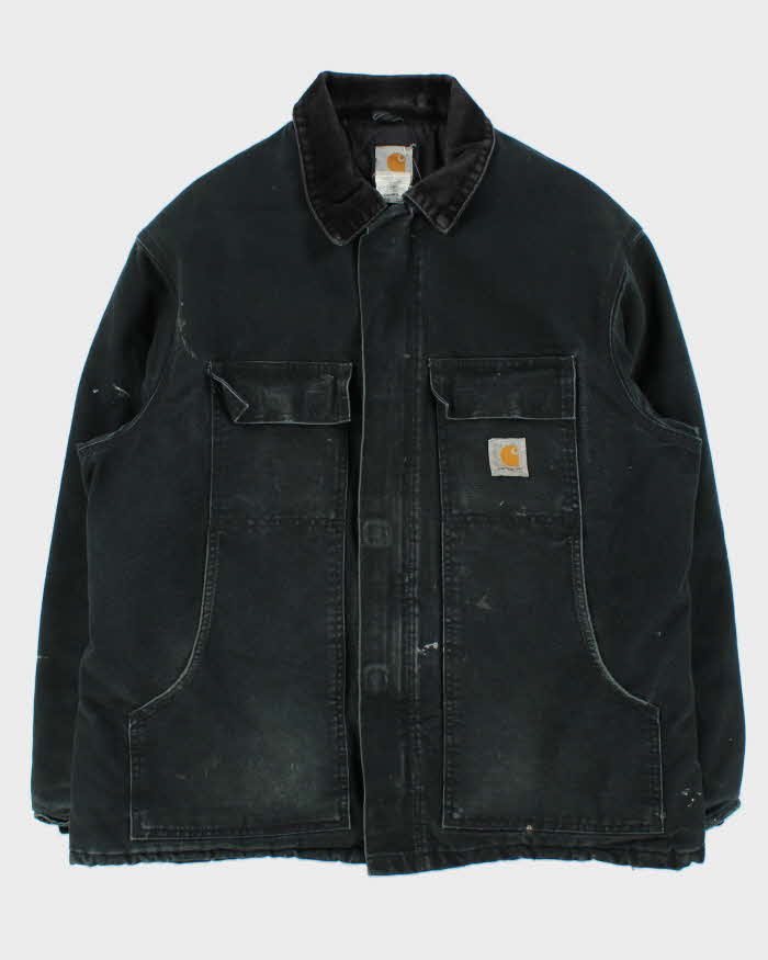 Vintage Y2K 00s Carhartt CO3 Arctic Quilt Lined Made In USA Workwear Chore Jacket - XL