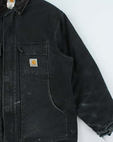 Vintage Y2K 00s Carhartt CO3 Arctic Quilt Lined Made In USA Workwear Chore Jacket - XL