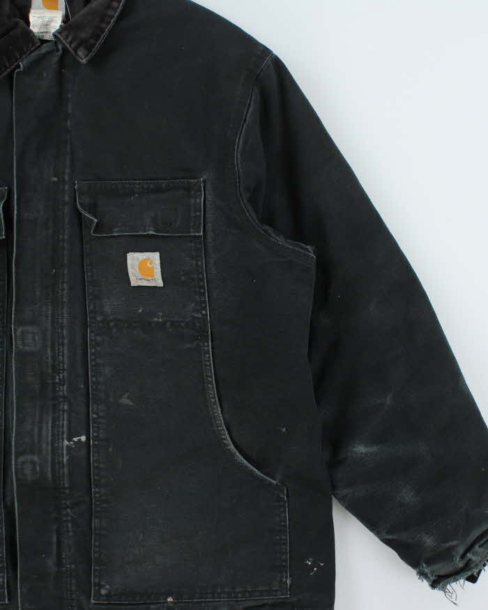 Vintage Y2K 00s Carhartt CO3 Arctic Quilt Lined Made In USA Workwear Chore Jacket - XL