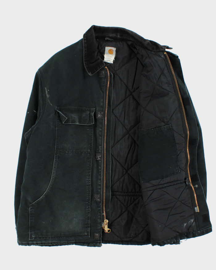 Vintage Y2K 00s Carhartt CO3 Arctic Quilt Lined Made In USA Workwear Chore Jacket - XL
