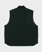 Vintage Y2K 00s Carhartt VO2 Spruce Green Arctic Lined Made In USA Workwear Gilet - XL