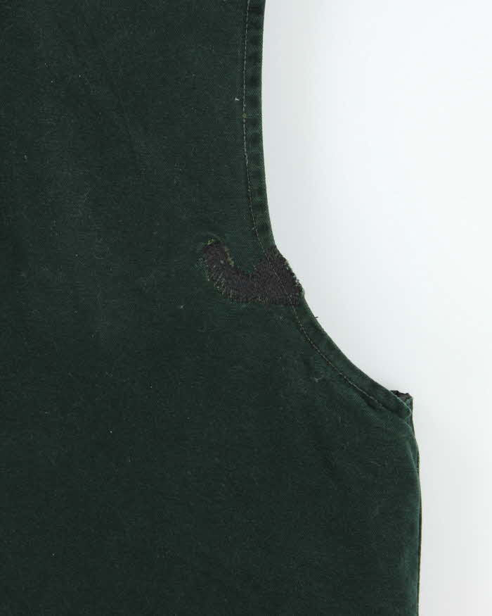 Vintage Y2K 00s Carhartt VO2 Spruce Green Arctic Lined Made In USA Workwear Gilet - XL