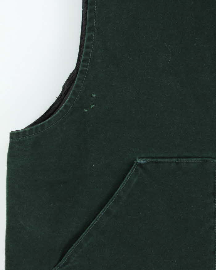 Vintage Y2K 00s Carhartt VO2 Spruce Green Arctic Lined Made In USA Workwear Gilet - XL