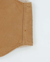 Vintage 1980s Carhartt VO3 Sandstone Canvas Sherpa Lined Union Made In USA Workwear Gilet - XL
