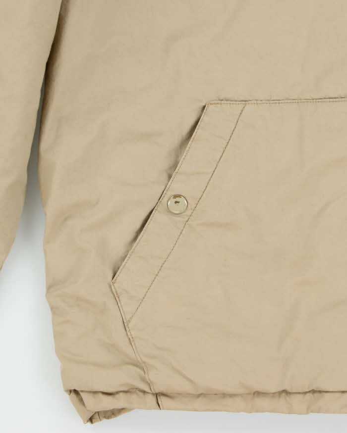 Vintage 1990s Polo Ralph Lauren Fleece Lined Hooded Harrington Jacket - M