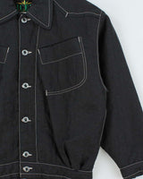 Vintage 1980s I.C.E.Y Constrat Stitch Quilt Lined Shell Bomber Jacket - M