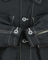 Vintage 1980s I.C.E.Y Constrat Stitch Quilt Lined Shell Bomber Jacket - M