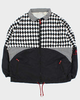 Vintage 1990s Le Coq Sportif Diamond oft Shell Windbreaker Jacket - M