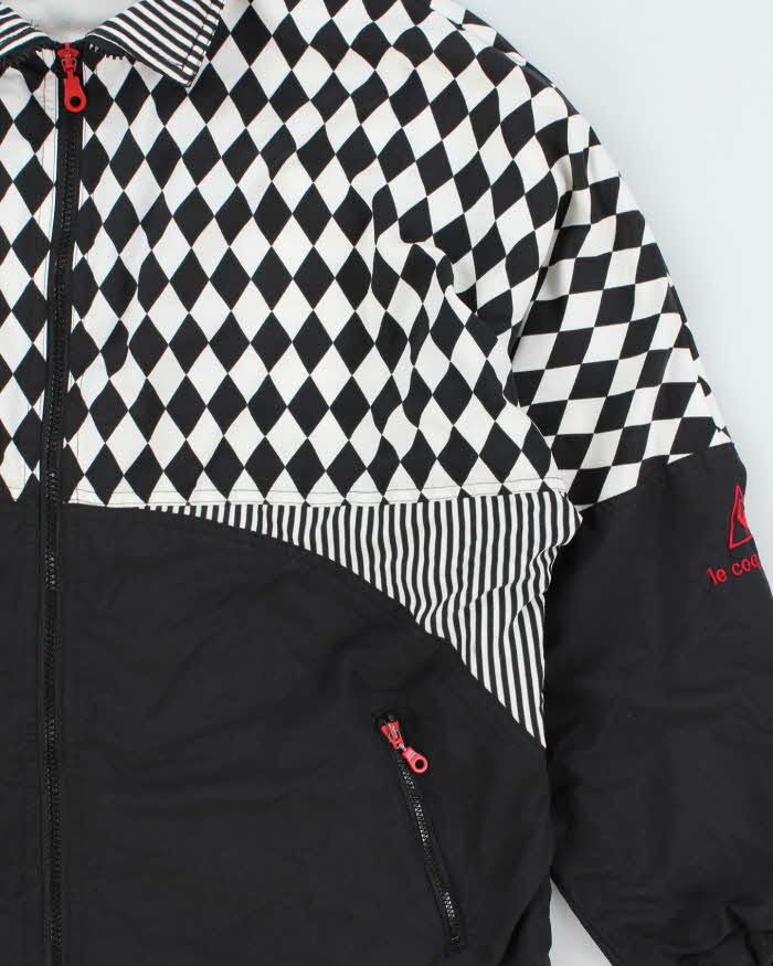 Vintage 1990s Le Coq Sportif Diamond oft Shell Windbreaker Jacket - M