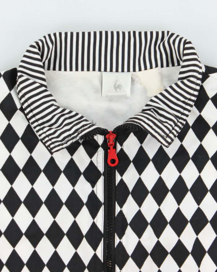 Vintage 1990s Le Coq Sportif Diamond oft Shell Windbreaker Jacket - M