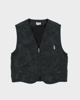 Vintage 1990s Guess Jeans Oversized Satin Utility Vest - S