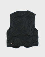 Vintage 1990s Guess Jeans Oversized Satin Utility Vest - S