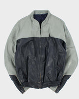 Vintage 1980s BMW Official Cafe Racer Leather Moto Biker Jacket - XL