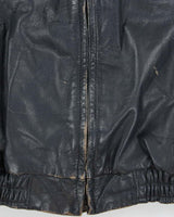 Vintage 1980s BMW Official Cafe Racer Leather Moto Biker Jacket - XL