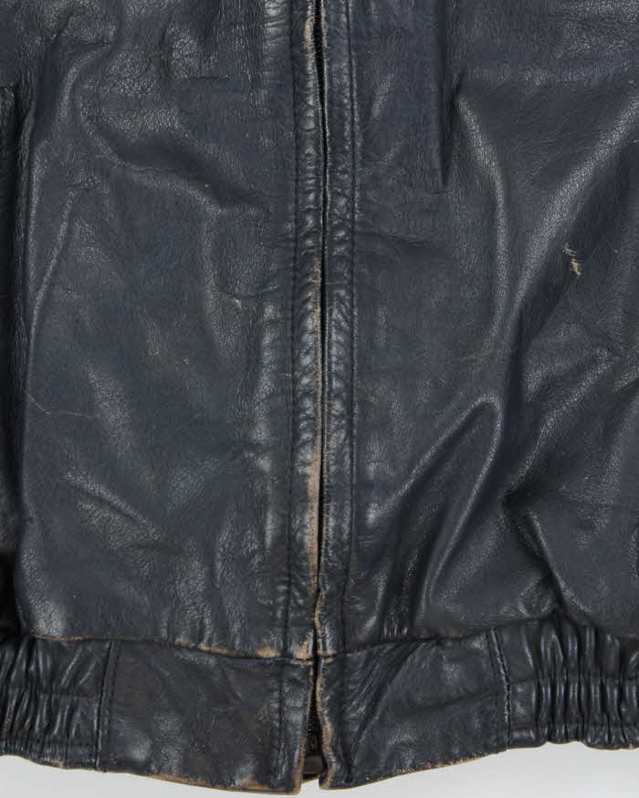 Vintage 1980s BMW Official Cafe Racer Leather Moto Biker Jacket - XL