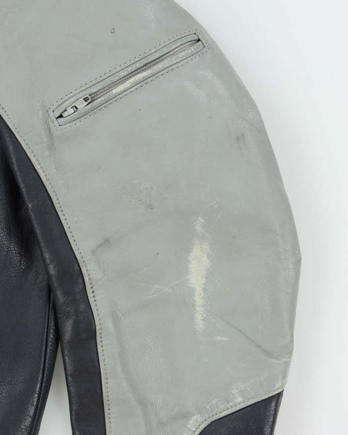 Vintage 1980s BMW Official Cafe Racer Leather Moto Biker Jacket - XL