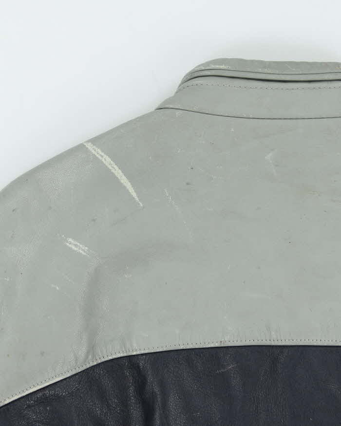 Vintage 1980s BMW Official Cafe Racer Leather Moto Biker Jacket - XL