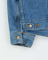Vintage 1980s Lee Storm Rider Sherpa Lined Denim Trucker Jacket - XL