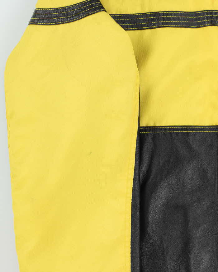 Vintage Y2K 00s Wilsons M.Julian Leather Two-Tone Cafe Racer Biker Jacket - L