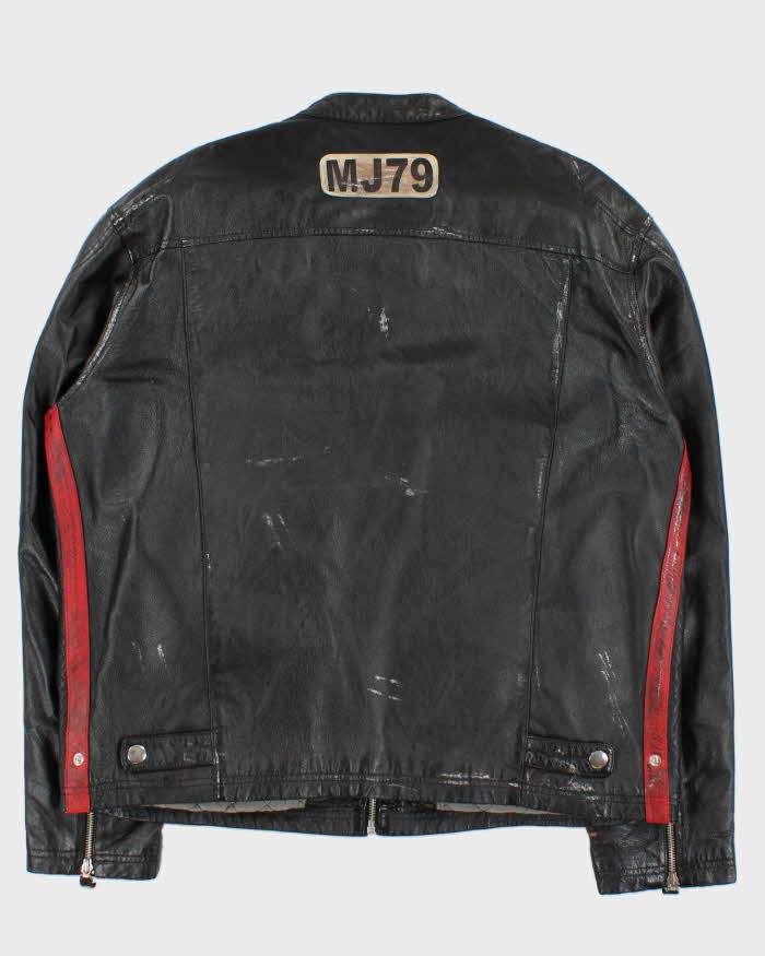 Vintage Y2K 00s Wilsons M.Julian MJX Leather Cafe Racer Biker Jacket - XL