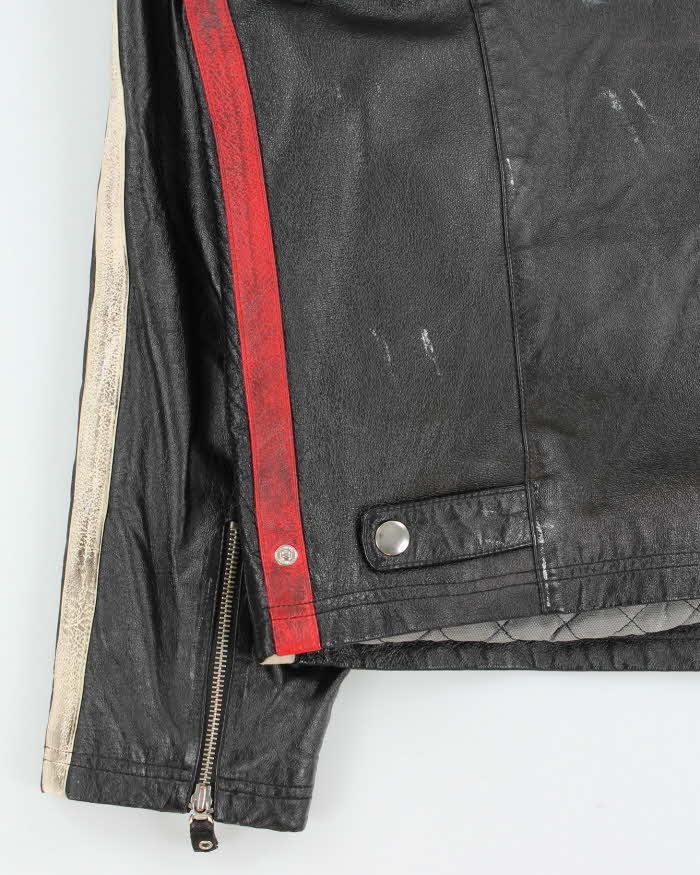 Vintage Y2K 00s Wilsons M.Julian MJX Leather Cafe Racer Biker Jacket - XL